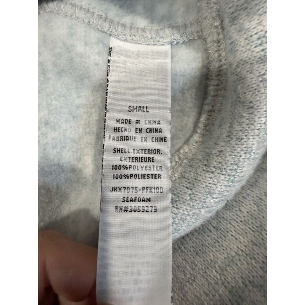 Thread & Supply Fleece Moto Zip Hoodie Jacket Gray Thumb Hole Women's Small - Picture 8 of 9